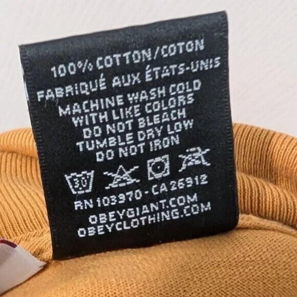 Obey | Men's Cotton Turtleneck in Camel - Picture 4 of 7